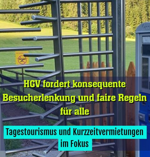 Tagestourismus und Kurzzeitvermietungen im Fokus