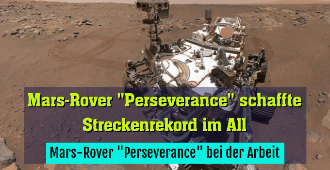 Mars-Rover "Perseverance" bei der Arbeit