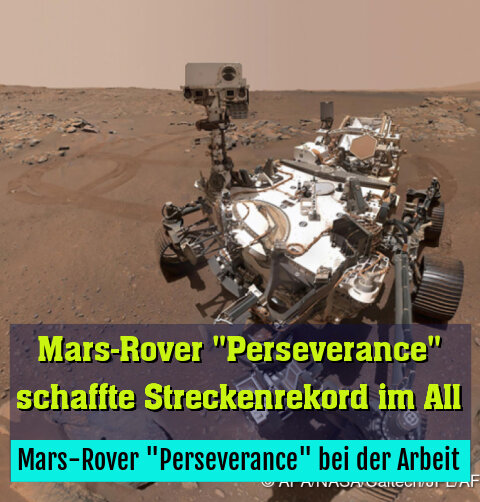 Mars-Rover "Perseverance" bei der Arbeit