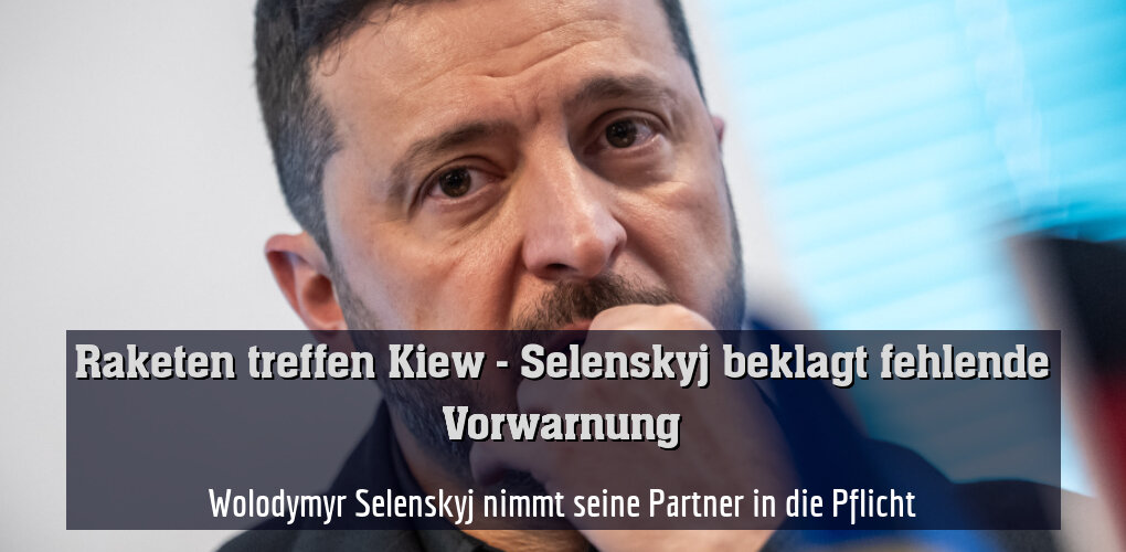 Wolodymyr Selenskyj nimmt seine Partner in die Pflicht