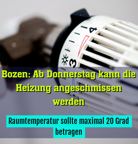 Raumtemperatur sollte maximal 20 Grad betragen