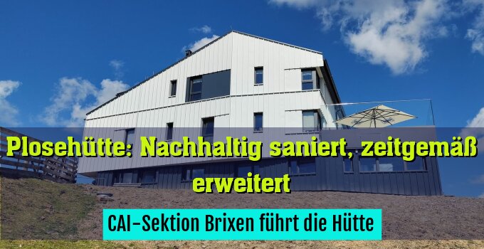 CAI-Sektion Brixen führt die Hütte