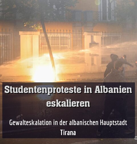 Gewalteskalation in der albanischen Hauptstadt Tirana