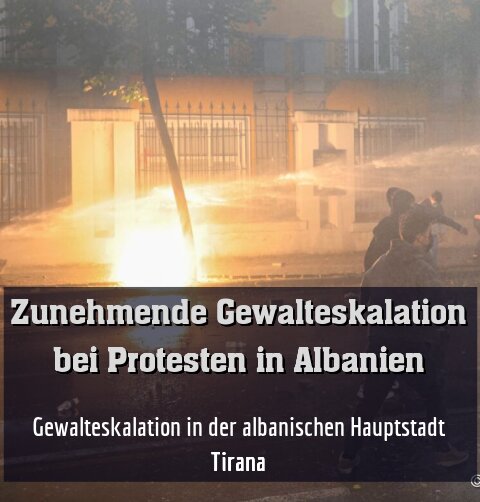 Gewalteskalation in der albanischen Hauptstadt Tirana