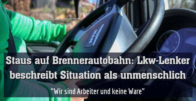 "Wir sind Arbeiter und keine Ware"