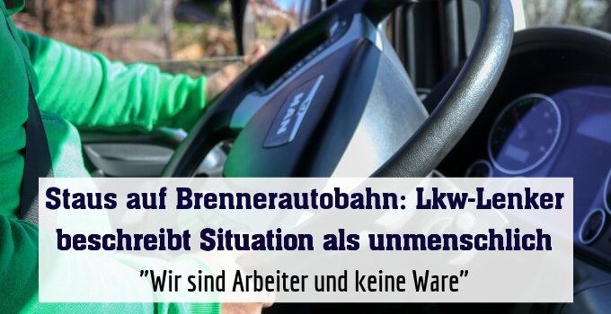"Wir sind Arbeiter und keine Ware"