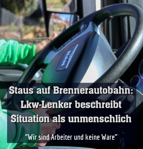 "Wir sind Arbeiter und keine Ware"