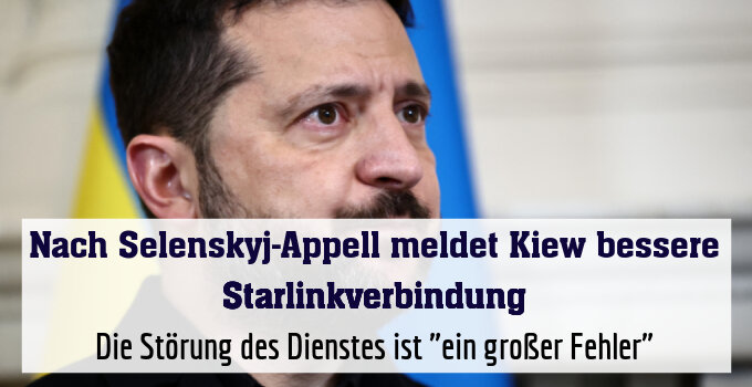 Die Störung des Dienstes ist "ein großer Fehler"