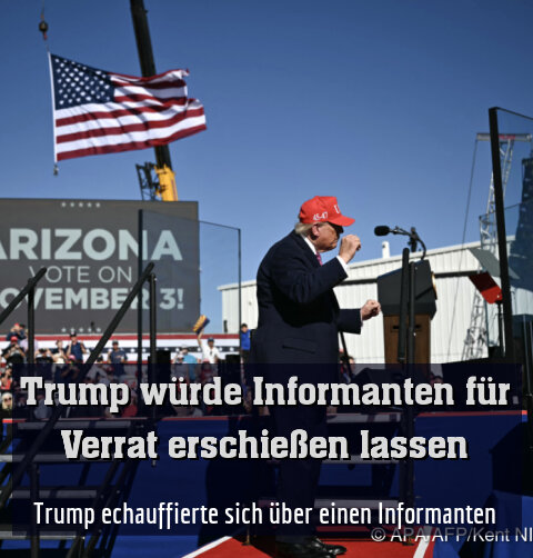 Trump echauffierte sich über einen Informanten