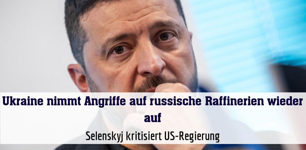 Selenskyj kritisiert US-Regierung