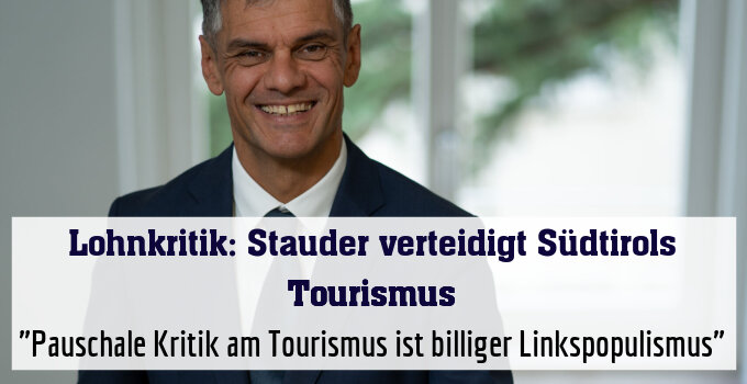 "Pauschale Kritik am Tourismus ist billiger Linkspopulismus"