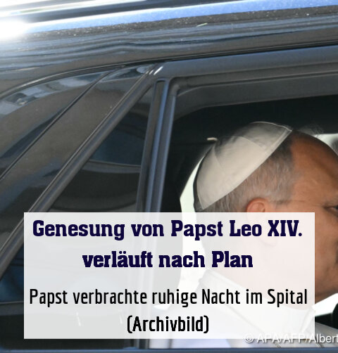 Papst verbrachte ruhige Nacht im Spital (Archivbild)