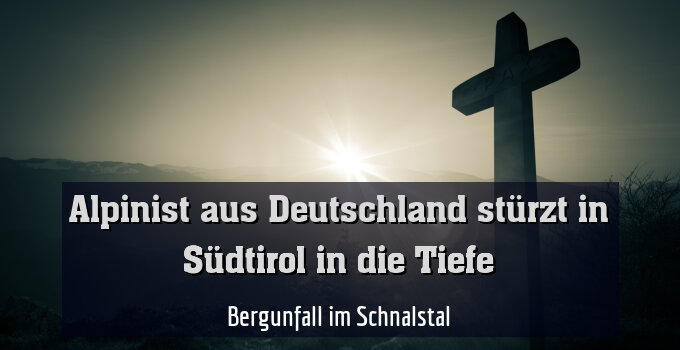 Bergunfall im Schnalstal