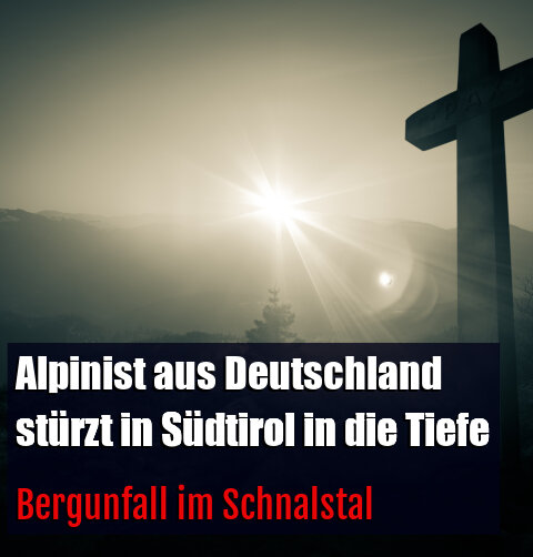 Bergunfall im Schnalstal