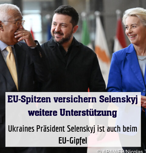 Costa und von der Leyen stärken Selenskyj den Rücken
