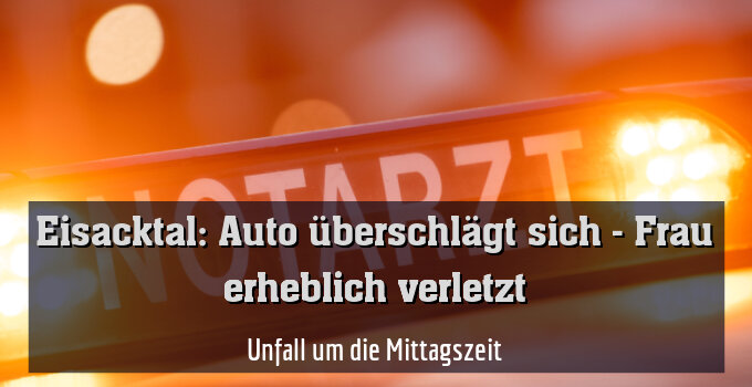Unfall um die Mittagszeit
