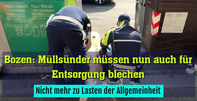 Nicht mehr zu Lasten der Allgemeinheit
