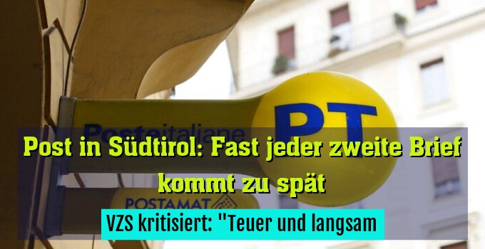 VZS kritisiert: "Teuer und langsam
