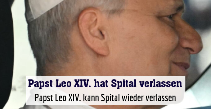Papst Leo XIV. kann Spital wieder verlassen
