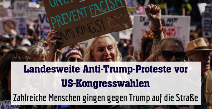 Zahlreiche Menschen gingen gegen Trump auf die Straße