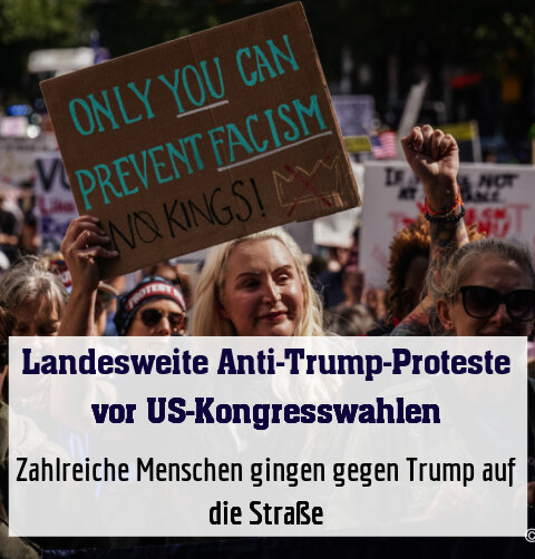 Zahlreiche Menschen gingen gegen Trump auf die Straße
