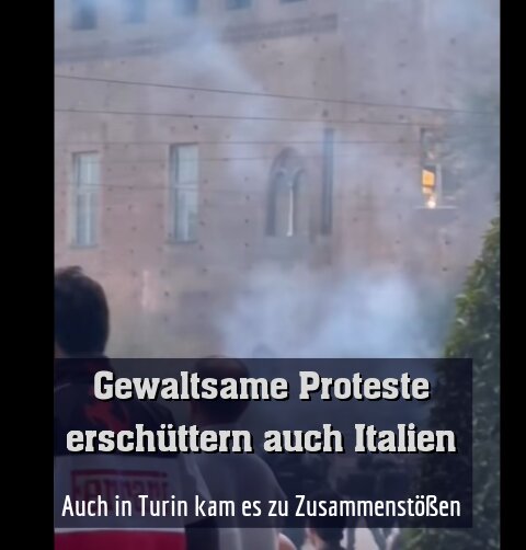 Auch in Turin kam es zu Zusammenstößen