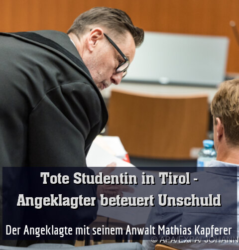 Der Angeklagte mit seinem Anwalt Mathias Kapferer