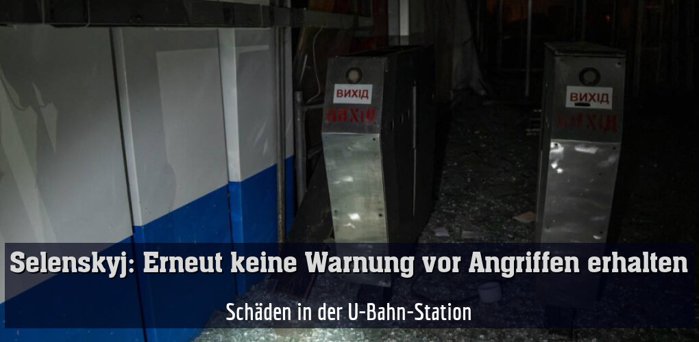 Schäden in der U-Bahn-Station