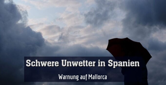 Warnung auf Mallorca