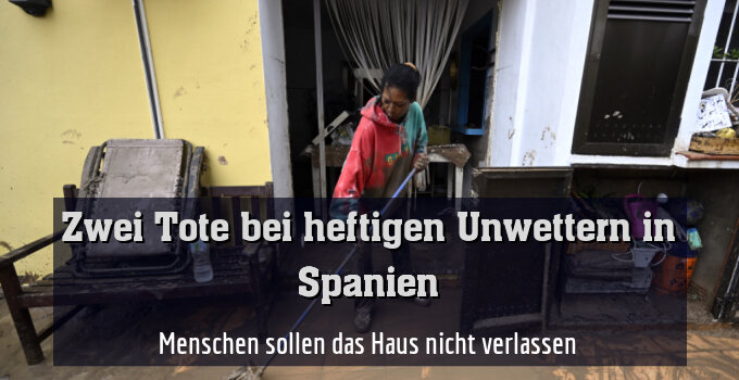 Menschen sollen das Haus nicht verlassen