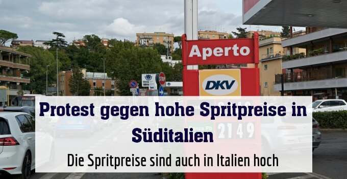 Die Spritpreise sind auch in Italien hoch