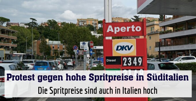 Die Spritpreise sind auch in Italien hoch