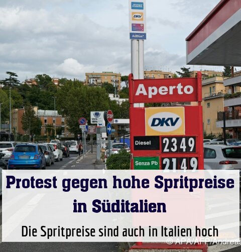 Die Spritpreise sind auch in Italien hoch