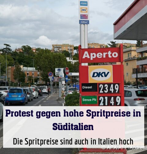 Die Spritpreise sind auch in Italien hoch