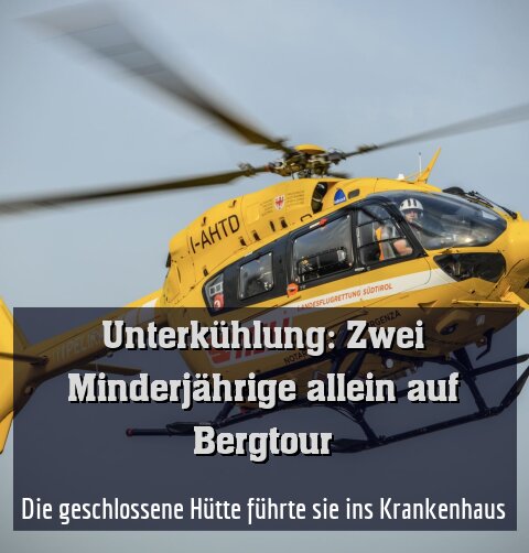 Die geschlossene Hütte führte sie ins Krankenhaus