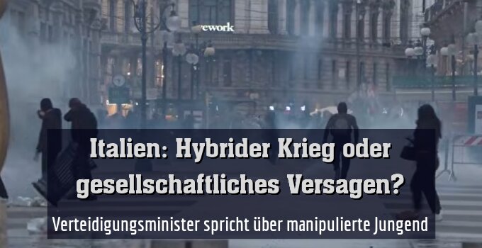 Verteidigungsminister spricht über manipulierte Jungend