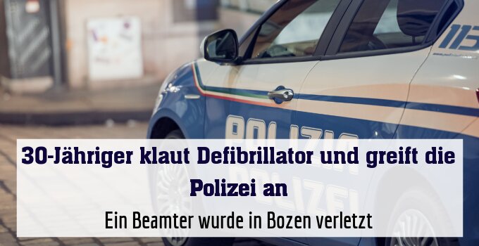 Ein Beamter wurde in Bozen verletzt