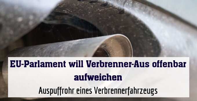Auspuffrohr eines Verbrennerfahrzeugs