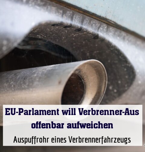Auspuffrohr eines Verbrennerfahrzeugs