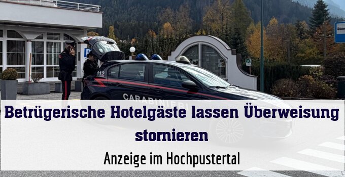 Anzeige im Hochpustertal