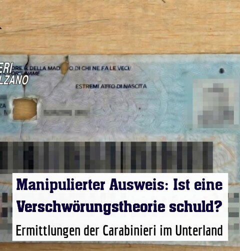 Ermittlungen der Carabinieri im Unterland