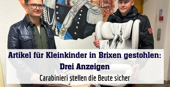 Carabinieri stellen die Beute sicher