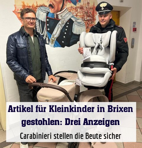 Carabinieri stellen die Beute sicher