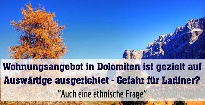 „Auch eine ethnische Frage“