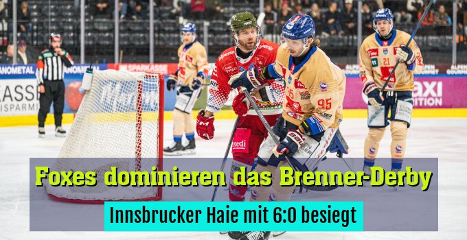 Innsbrucker Haie mit 6:0 besiegt