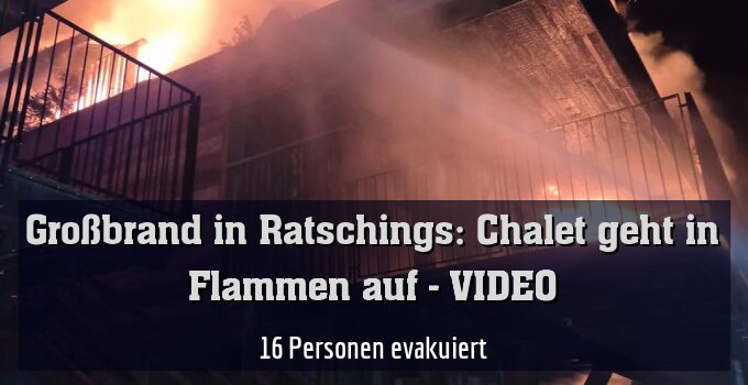 16 Personen evakuiert