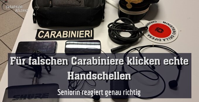 Seniorin reagiert genau richtig