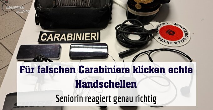 Seniorin reagiert genau richtig