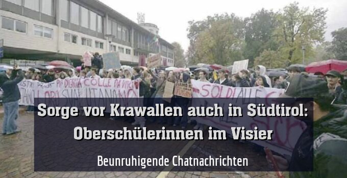 Beunruhigende Chatnachrichten