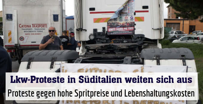 Proteste gegen hohe Spritpreise und Lebenshaltungskosten